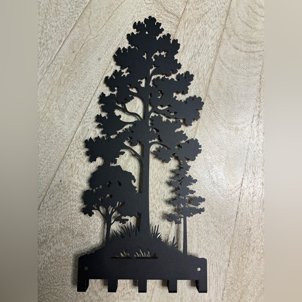 Metal Forest Tree key holder